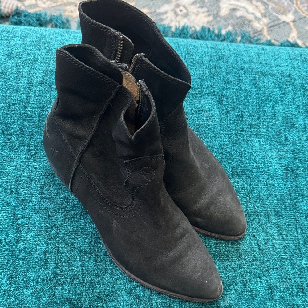 Frye Black Ankle Booties
